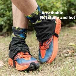 F1001 esportes ao ar livre unissex alta corrida trilha polainas capa protetora à prova de areia para triathlon maratona caminhadas reflexivo - Image 4