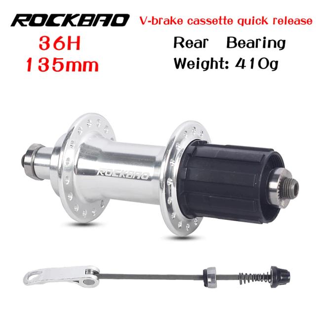 Rockbao Cubos de Bicicleta Liga de Alumínio 24/32/36 Furos para V-Brake