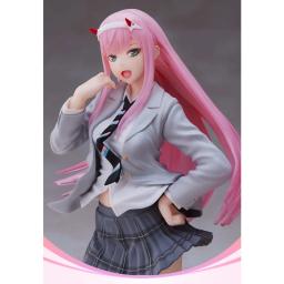 【EM ESTOQUE】Novidades Produto Original Taito DARLING in The FRANXX Zero Two Uniforme Ver. Figura de coleção para presente - Image 4
