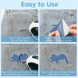 Apliques de Jeans para Roupas - Adesivos Termocolantes e de Costura, Suprimentos DIY para Calças e Jaquetas - Image 2