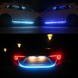Rxz led luz de circulação diurna digitalização partida capô do carro luzes decorativas drl guia do capô do motor automático lâmpada ambiente decorativa 12v - Image 6