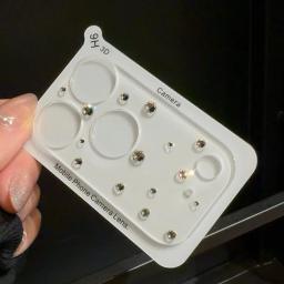 Protetor de Câmera de Vidro 3D em Forma de Coração com Diamantes de Luxo para iPhone 18 17 Pro Max 17Pro, Película de Lente para iPhone 18 Pro, Capa Completa HD Transparente - Image 5