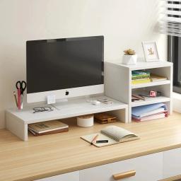 Suporte riser para monitor - Suporte ergonômico para laptop Organizador de mesa para armazenamento de teclado - Image 3