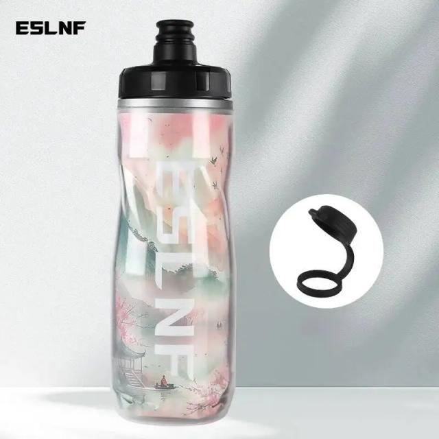 ESLNF Garrafa Térmica para Bicicleta Isolada IceProtected 610ml Copo Esportivo Ciclismo