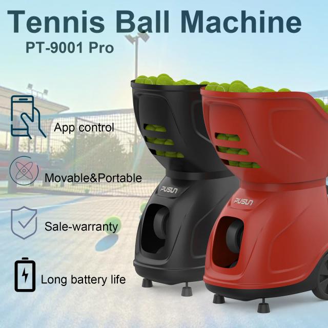 Máquina de Bolas de Tênis PUSUN PT-9001 Pro Lançador Inteligente 150 Bolas
