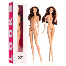 Boneca Supermodelo Xianxian nova / Boneca nua de 32cm com pele normal e cabelo loiro / Corpo com 12 articulações móveis + cabeça / Boneca de brinquedo 1/6 - Image 3