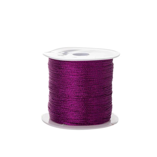 Nylon Beading Thread para DIY Making, ouro rosa, prata, cabo, corda para pulseira, colar, macramê artesanal, acessórios artesanais, 0,2mm, 100m