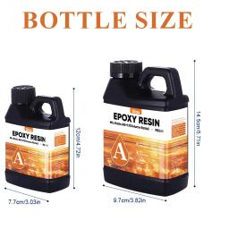 Kit de Resina Epóxi de Cura Rápida para Joias, Porta-Copos e Arte |   Resina Epóxi Não Tóxica, de Baixo Odor, Transparente e Fácil de Misturar - Image 3