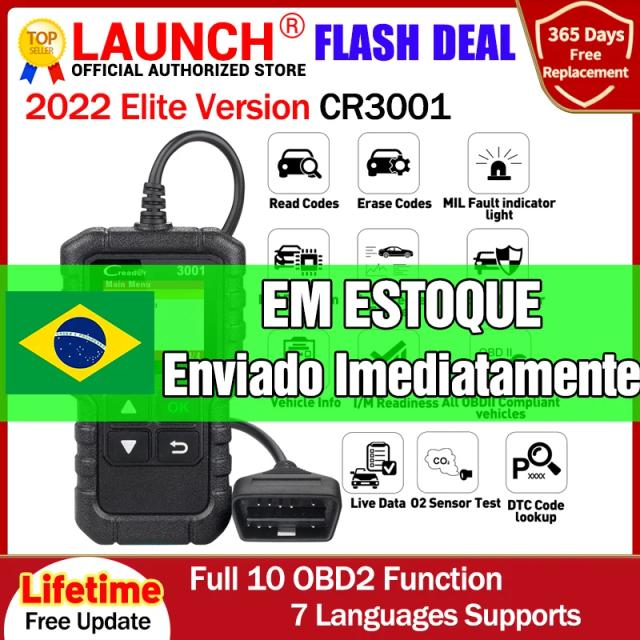 LAUNCH X431 CReader 3001 Scanner OBD2 EOBD Completo