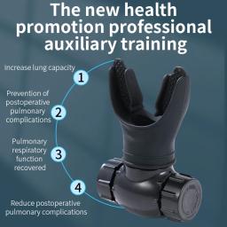 Dispositivo de exercício respiratório para pulmões, treinador respiratório com resistência ajustável, material de silicone avançado, sistema de válvula dupla - Image 3