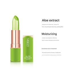 Vibely bálsamo labial que muda de humor, 7 cores, aloe vera natural, batom hidratante de longa duração para mulheres, maquiagem que muda de cor - Image 5
