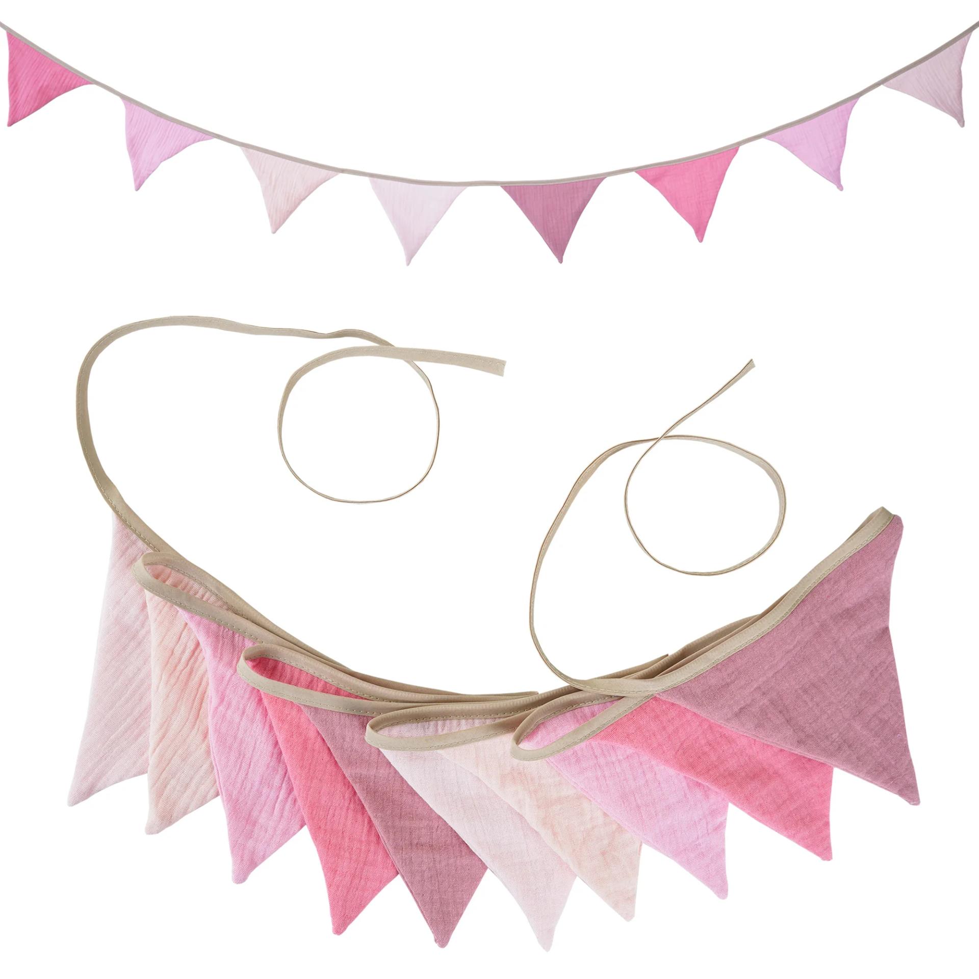 2.6m berçário tecido bunting 10 triângulo flâmula bandeiras festa decoração banner casa chá de bebê carnaval guirlanda - Image 1