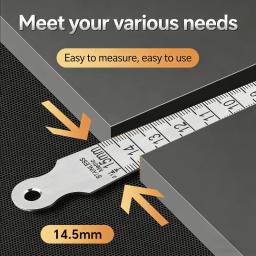 1 unidade de calibrador de folgas cônico de alta precisão com sensor em forma de cunha para aberturas de 0-15mm - Image 6