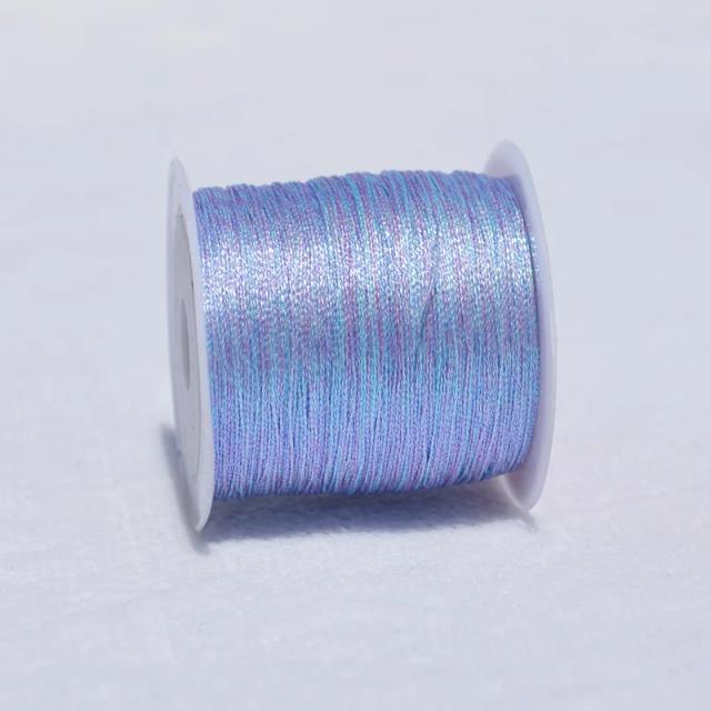 50 metros 0.4mm fio colorido para diy colar artesanal pulseira corda trançada bordado crochê grânulo corda jóias fazendo