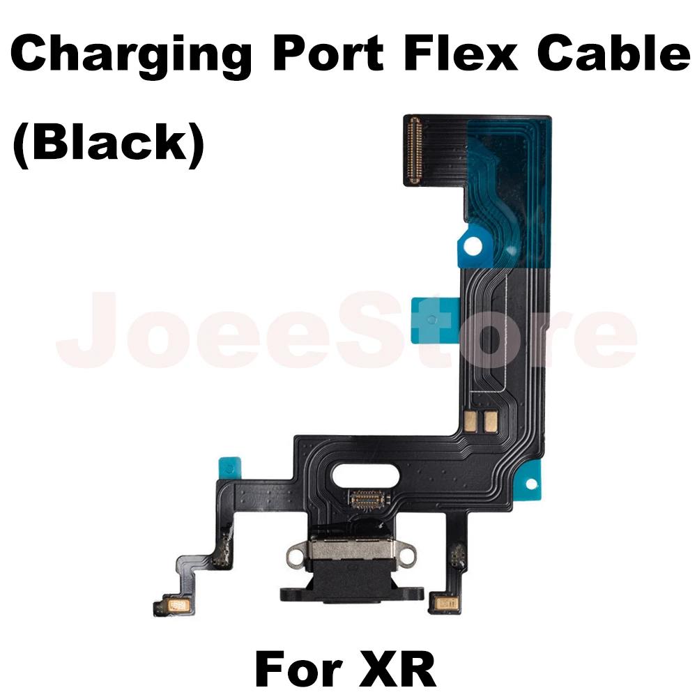 Porta de carregamento cabo flexível para iphone 11 12 13 14 pro max mini x xs xr usb carregador doca conector com microfone fita reparação - Image 1