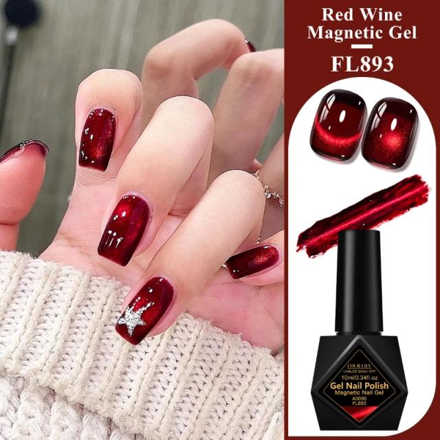QUATRO LILY Gel Magnético Vinho Tinto 10ml