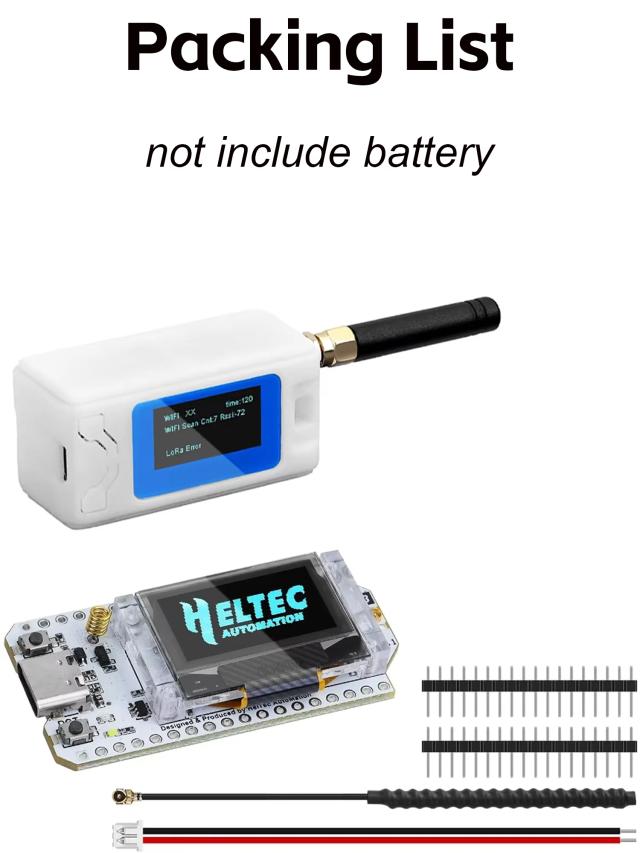 Kit Heltec LoRa 32 V4 V3 T114 Série Meshtastic ESP32 NRF52840 Placa de Desenvolvimento LoRa com Chip SX1262 Suporte BLE WiFi GPS