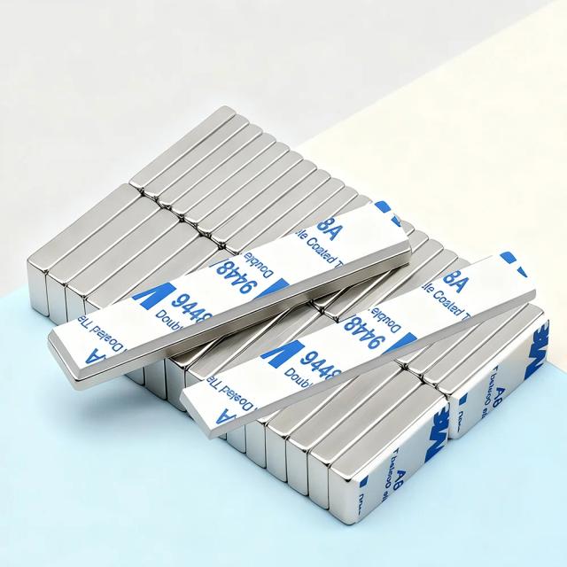 Ímã de Neodímio N35 Super Forte com Adesivo Dupla Face 10x5x2mm