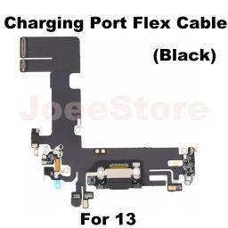 Porta de carregamento cabo flexível para iphone 11 12 13 14 pro max mini x xs xr usb carregador doca conector com microfone fita reparação - Image 4