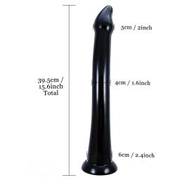 Plugue longo para bunda, massageador de próstata, masturbador masculino, plugue anal, pênis, sex shop, produtos sexuais para les - Image 2
