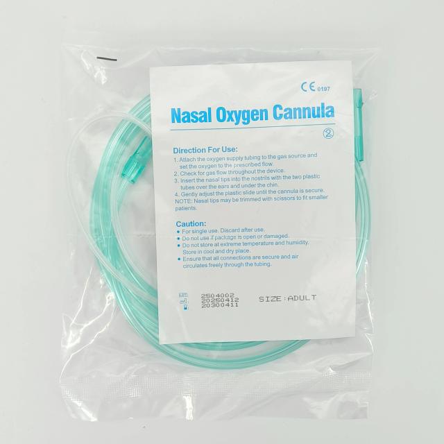 15 pçs cânula de oxigênio nasal tubos de oxigênio descartáveis duplo tubo de nariz abafado tubo nasal de plástico tubos de oxigênio nasal 2.0m