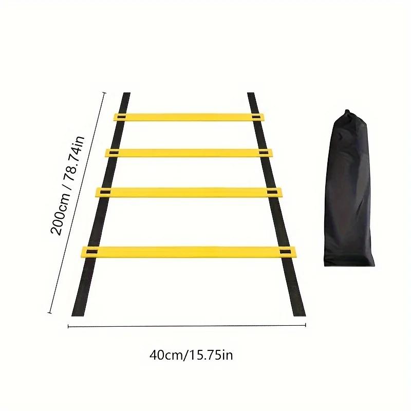 Conjunto de Escadas de Agilidade 2-10M para Treinamento de Velocidade com Bolsa de Transporte para Futebol, Coordenação de Movimentos e Exercícios de Fitness em Casa - Image 1