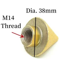 M14 rosca diamante chanfro bit 38/50mm cone perfuração expansível broca rebolo cerâmica telha chanfro - Image 2