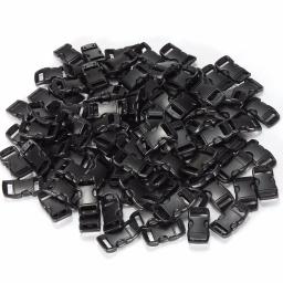 50 peças 10 peças 3/8 "10mm pulseira de fivela de liberação lateral de plástico paraquedas curvo 550 pulseira paracord acessórios diy - Image 5