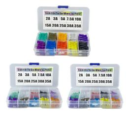 Mini fusíveis médios para carro, 2a/3a/5a/7,5a/10a/15a/20a/25a/30a/35a amp com caixa de armazenamento, kit de conjunto de fusíveis de lâmina sortimento - Image 1