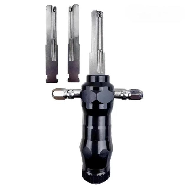 Conjunto de Ferramentas de Desbloqueio Tubular 10 em 1 Aço Inoxidável Profissional DIY