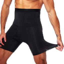 Homens barriga controle shorts corpo shaper compressão cintura alta trainer barriga trimmer emagrecimento shapewear boxer roupa interior fajas calças - Image 5