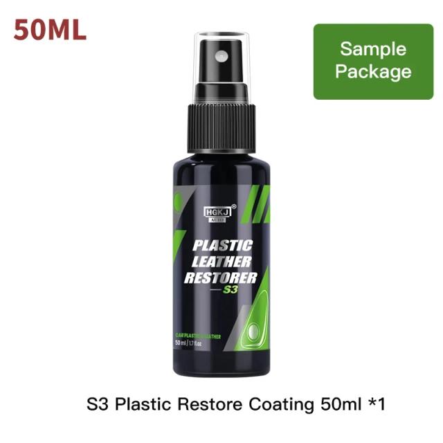 Restaurador Plástico Couro Spray Polidor Limpador Agente de Revestimento S3