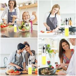 Spray de Óleo 100ml - Aço Inoxidável e Vidro, Resistente a Quedas, Dispensador de Óleo com Acessórios, para Salada, Vinagre - Fritadeira a Ar - Image 6