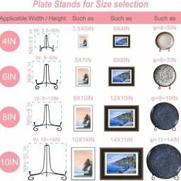 1pc ferro preto diy artesanato suporte livro titular foto pedestal tigela moldura placa rack expositor cavalete suportes de armazenamento - Image 3