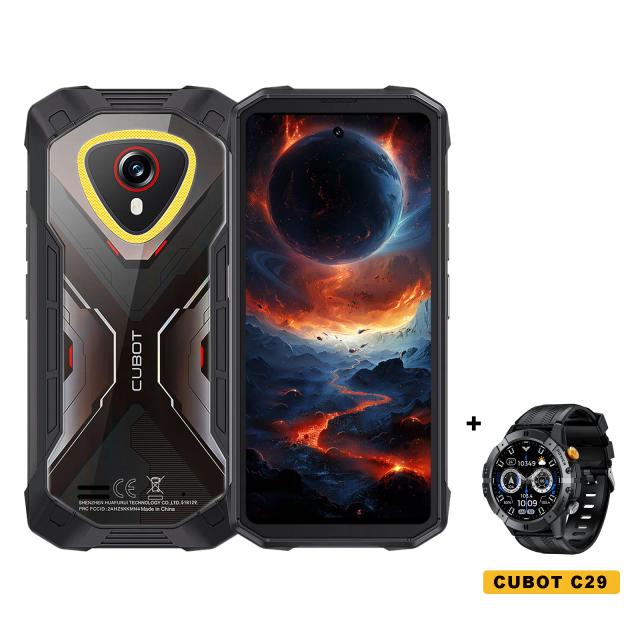 Cubot KingKong MINI 4 Mini Smartphone Robusto Android 15 4.7 Polegadas 90Hz 4700mAh 20GB RAM 256GB ROM NFC 48MP