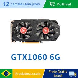 Placa de vídeo VEINEDA GTX 1060 6GB 192Bit 6pin GDDR5 GPU para jogos nVIDIA Gefore mais potente que GTX 1050Ti - Image 1