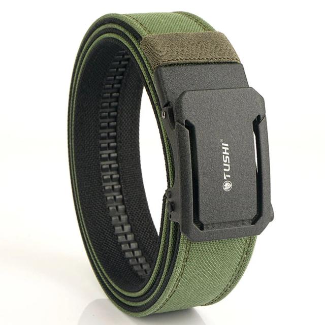 Tushi Cinto Tático Militar em Nylon com Fivela Automática de Metal para Homens