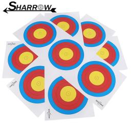 10/20 pçs papéis de alvo de tiro com arco 23*67cm 18m papel colado duplo ajuste arco composto treinamento competição tiro alvo acessório - Image 1