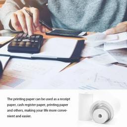 10 rolos de papel térmico branco, 57x25mm, para câmera infantil, impressão instantânea, acessórios de substituição de papel para impressão de câmera infantil - Image 3