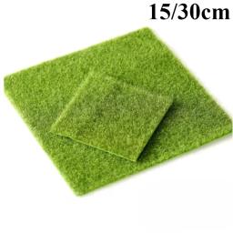 1pc mini terrário de grama artificial diy micro paisagem decoração falso musgo bonsai miniaturas ornamento do jardim - Image 1