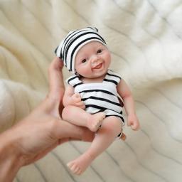 7 "menino e menina micro preemie corpo inteiro silicone boneca bebê "noah" realista mini boneca reborn surpreço crianças anti-stress - Image 3