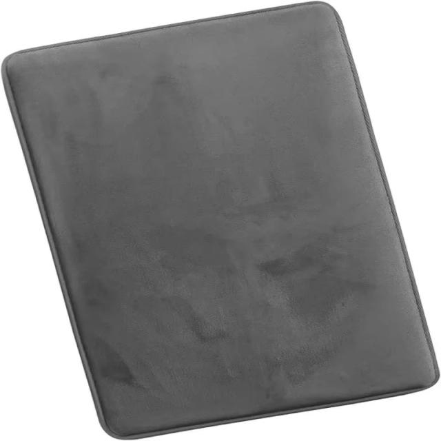 Tapete de Banheiro Veludo Coral Super Absorvente Antiderrapante