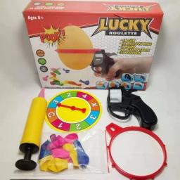 Roleta russa balão novidade engraçado turntable balão conjunto spoof água festa interativa jogos de mesa complicados (cor aleatória) - Image 2