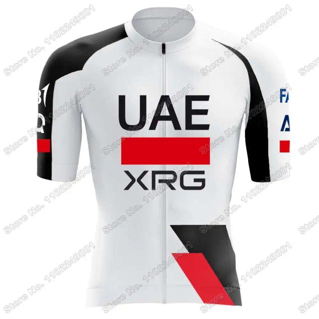 Conjunto de Camisola de Ciclismo Team UAE 2026,Roupas de Ciclismo Campeão do Equador Jhonatan Narváez,Tour Itália França Espanha Camisola de Ciclismo de Estrada Verão Masculino Bermudas com Suspensórios