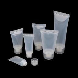 Squeeze Loção Container, Garrafa Recarregável, Travel Pack, Vazio Matte Clear Tube, Creme Cosmético, Loção, Shampoo Bath, 5Pcs - Image 4