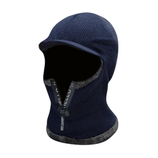 Chapéu de Lã Protetor de Orelha Masculino - Inverno Quente e à Prova de Vento