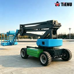 Plataforma Elevatória Tipo Tesoura Autopropelida, Especialmente Projetada para Terrenos Irregulares, Elevação Estável com Carga Pesada. - Image 3