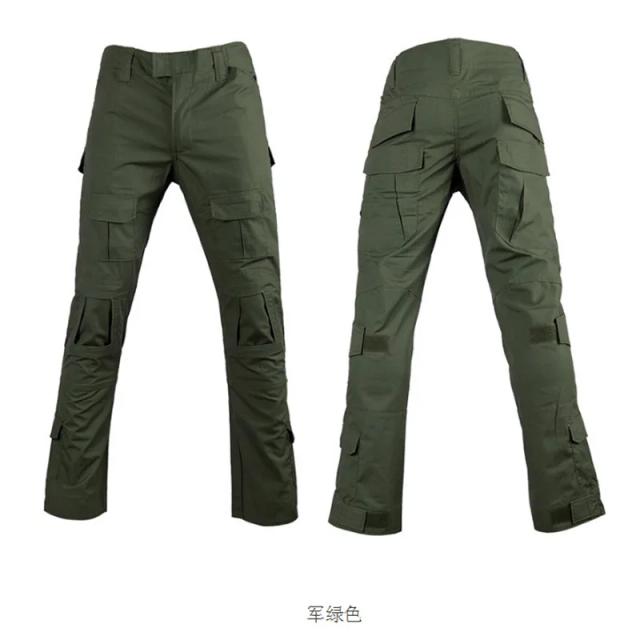 Calças Táticas Camufladas para Caça e Treinamento ao Ar Livre, Calças de Combate, Calças Cargo Ripstop, Roupas de Trabalho Masculinas, Calças para Caminhada