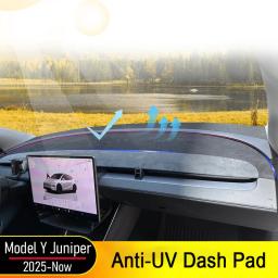 Capa Protetora Anti-UV Tesmayx para Painel do Tesla Model Y Juniper Model YL 2026 2025, Acessórios para Console Central, Tapete Protetor para Painel - Image 1