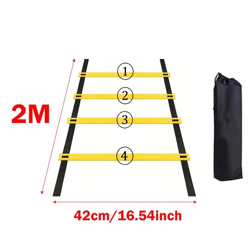 Escada de agilidade tiras de náilon futebol velocidade treinamento escada equipamentos esportes fitness correndo aquecimento treinamento escada ferramenta - Image 1